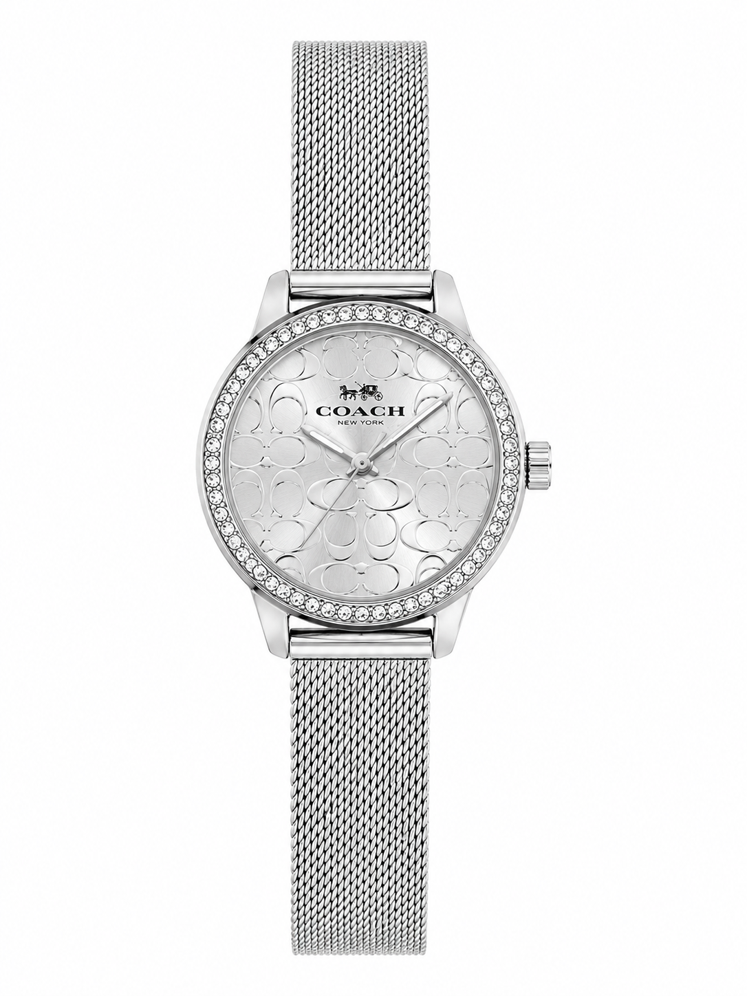 Reloj Coach de Malla Pletado Completo