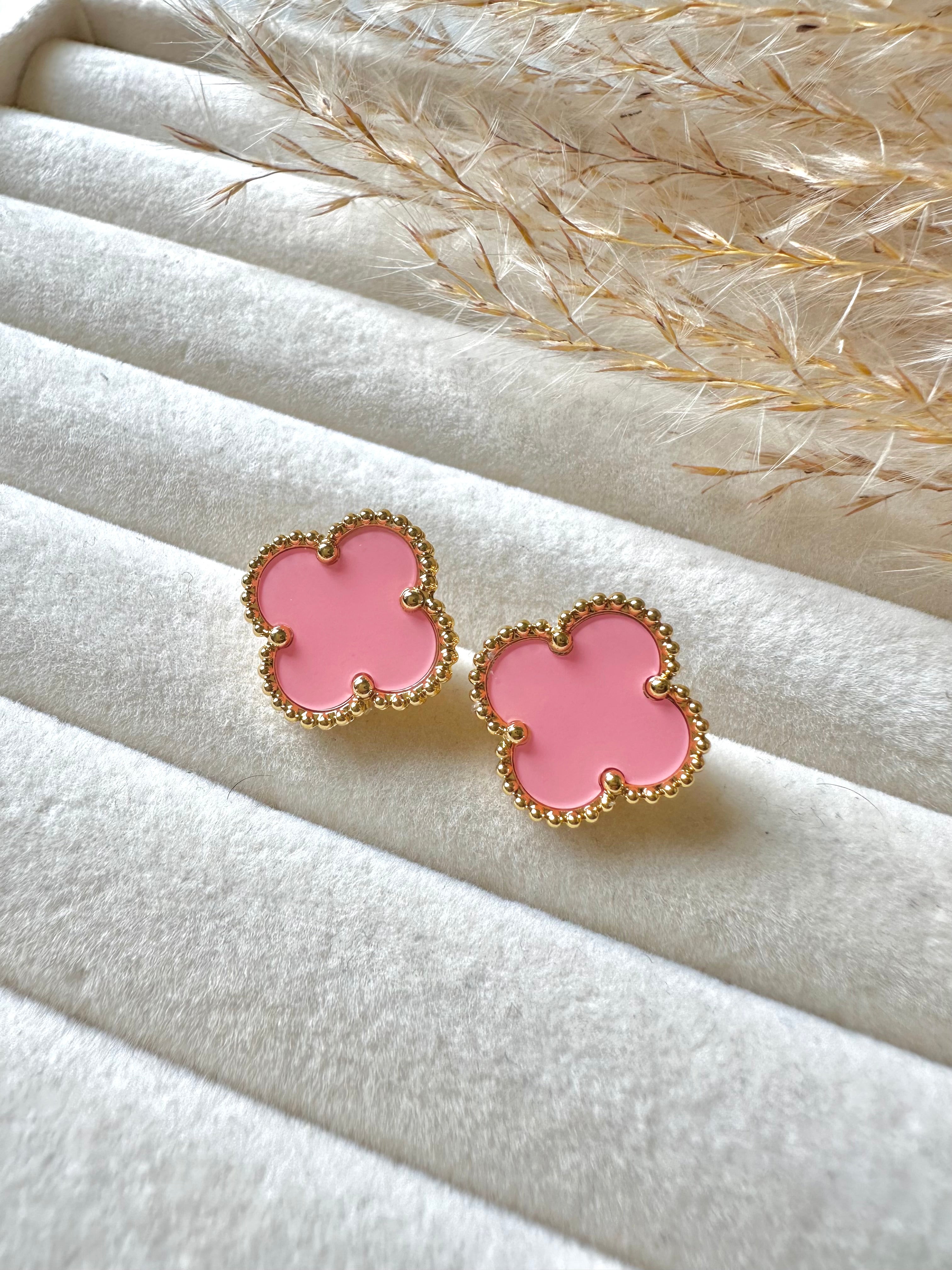 Pendientes Alhambra vintage 1 Trébol Rosa