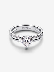 Anillo Corazón Doble Alianza