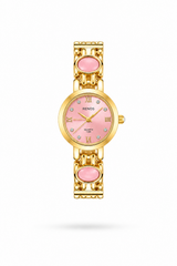 Reloj RENOS Redondo Con Gemas Rosa