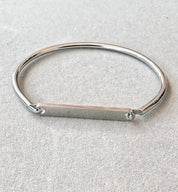 Pulsera Rígida Grabable en Acero Inoxidable