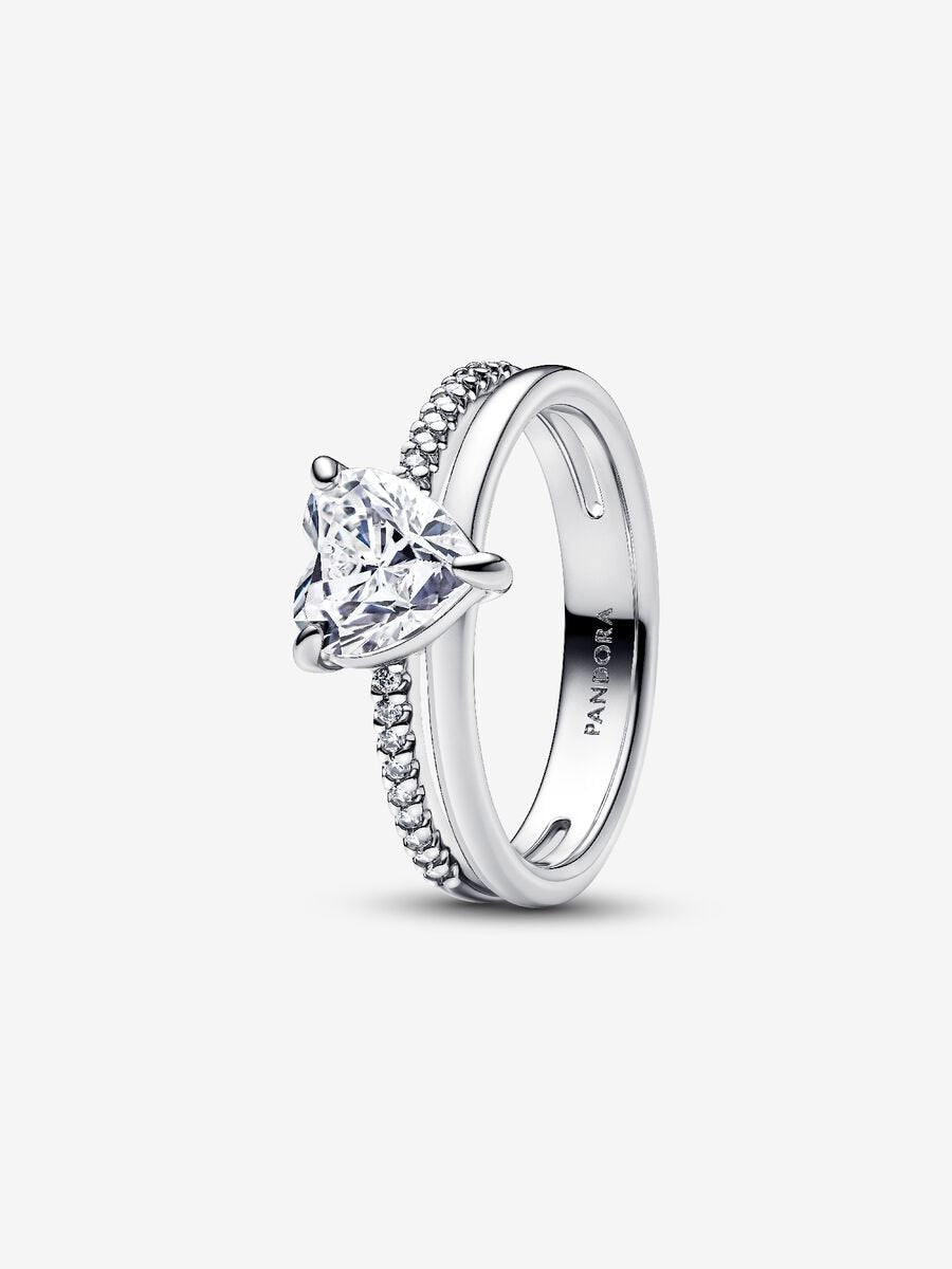 Anillo Corazón Doble Alianza