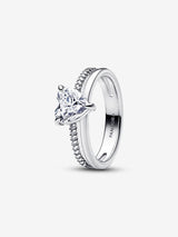 Anillo Corazón Doble Alianza