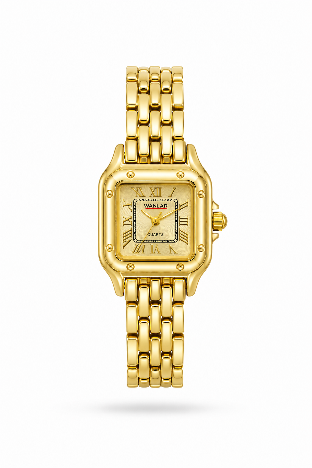 Reloj WANLAR Tipo Cartier Dorado