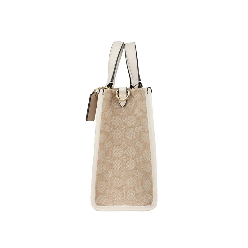 Coach Jacquard con Cuero Blanco