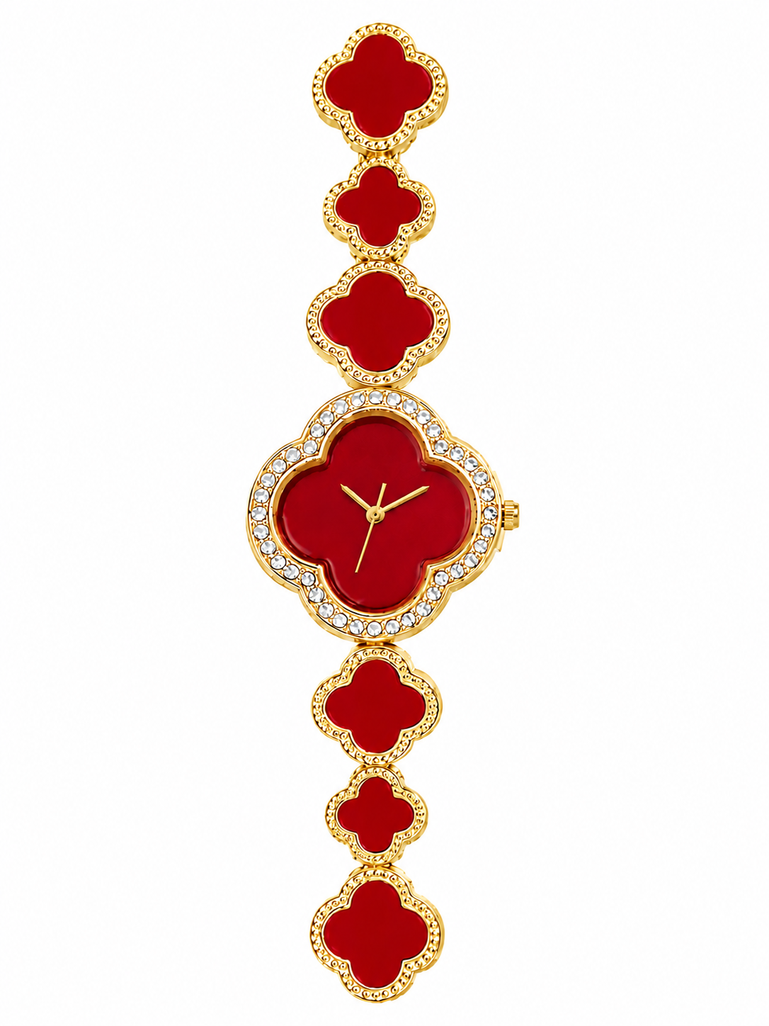 Reloj de Trebol Rojo