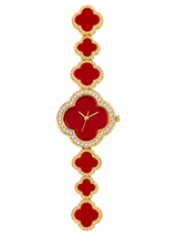 Reloj de Trebol Rojo