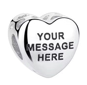 Charm Corazon Con Foto y Grabado