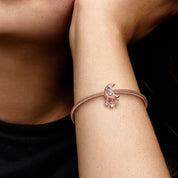 Charm Estrella y Luna Creciente Rose Gold