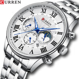 Reloj Curren 8427 Plateado Para Hombre