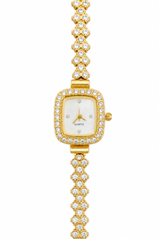 Reloj Dorado Cuadrado Quarz