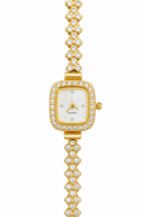 Reloj Dorado Cuadrado Quarz