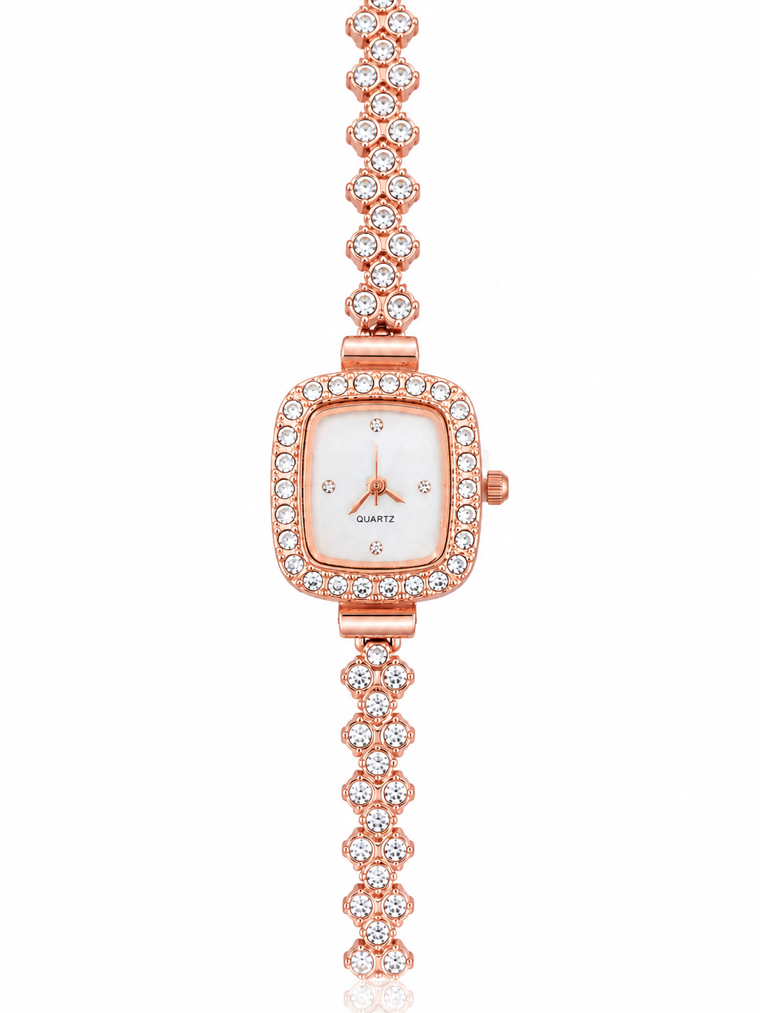 Reloj Rose Gold Cuadrado Quarz