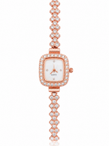 Reloj Rose Gold Cuadrado Quarz