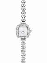 Reloj Plateado Cuadrado Quarz