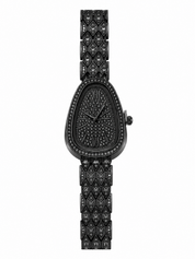Reloj Negro Tipo Bvlgari Full Piedras