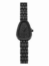 Reloj Negro Tipo Bvlgari Full Piedras