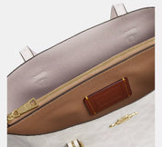 Coach Mollie Tote Bag 25 In Signature Canvas Blanca