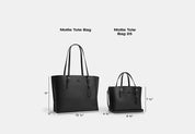 Coach Mollie Tote Bag 25 In Signature Canvas Blanca