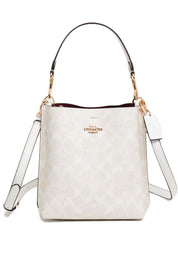 Coach Bucket Mollie Blanca Interior Rojo