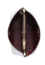 Coach Bucket Mollie Blanca Interior Rojo