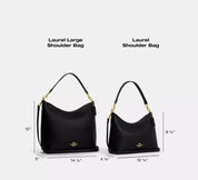 Coach Laurel Shoulder Bag Negra