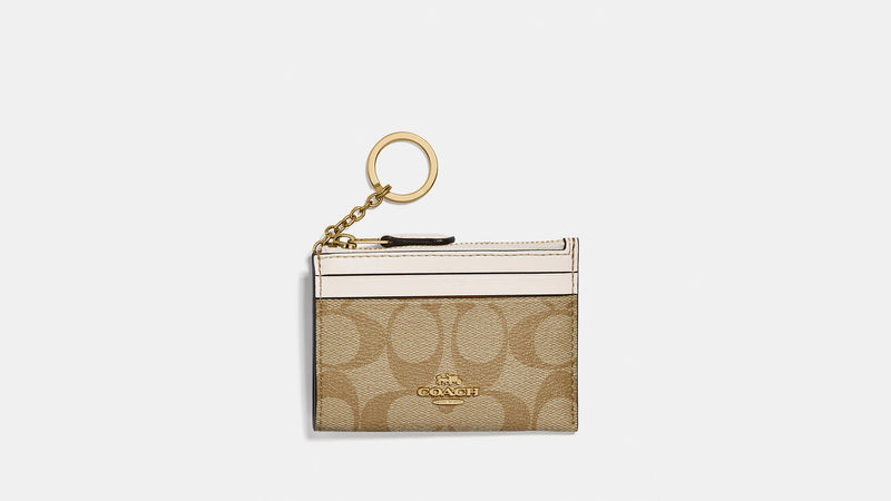 Coach Tarjetero Khaki/Blanco