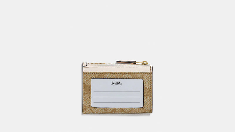 Coach Tarjetero Khaki/Blanco