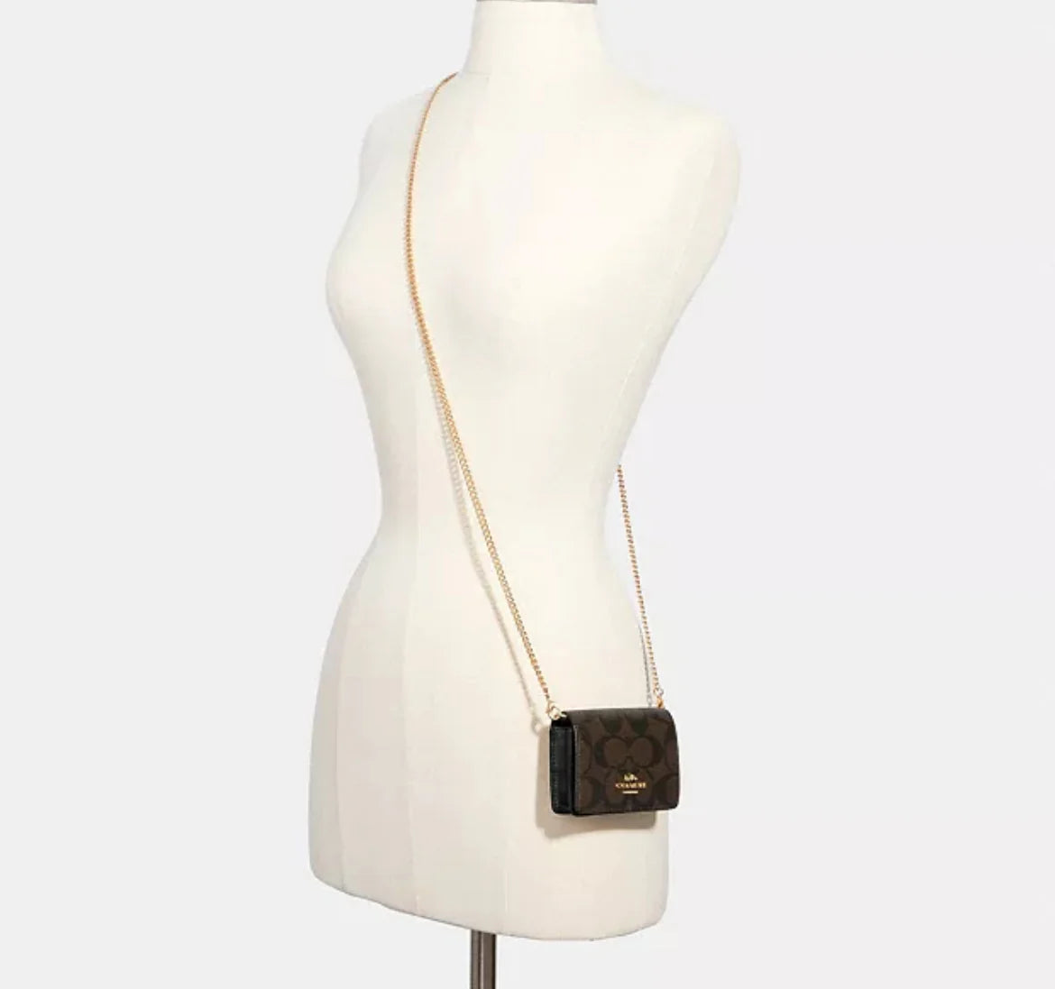 Coach Mini Skinny Negra y Marron