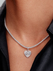 Charm Colgante Grabable Corazón para collar