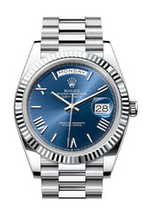 Reloj Rolex Day-Date 13 (40mm) 228236 Esfera azul (President)