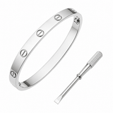 Pulsera Plateada Love Cartier Con Destornillador