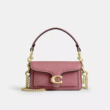 Coach Mini Tabby Wallet On Chain Rosa con Herraje Dorado