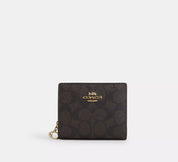 Coach Snap Wallet Marron