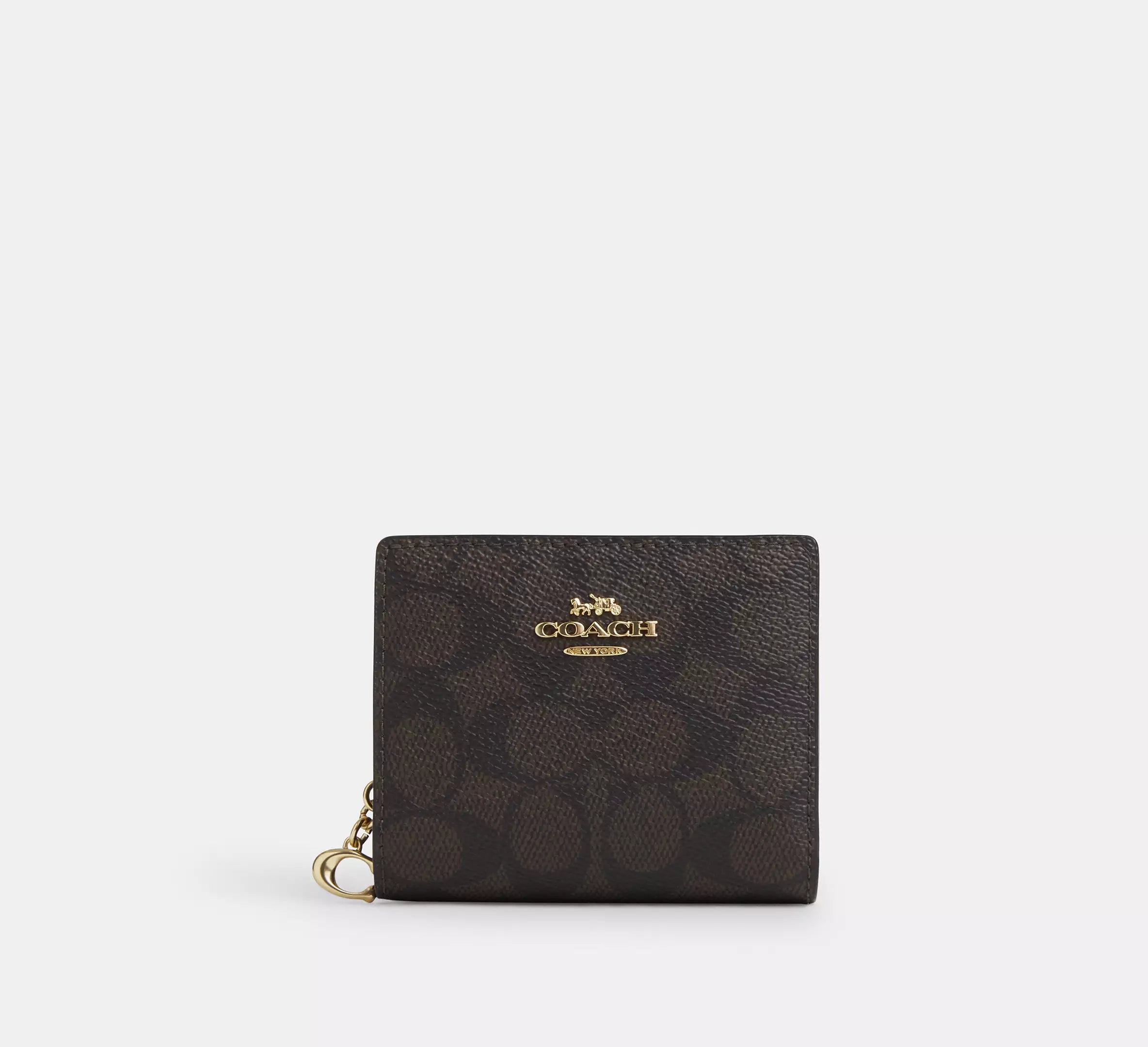 Coach Snap Wallet Marron