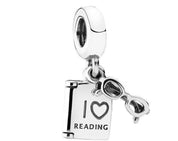 Charm Colgante Libro y Gafas