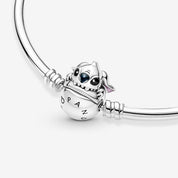 Pulsera Rígida Pandora Moments Cierre Mordisco Stitch de Disney