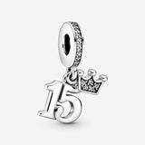 Charm Colgante 15 años Cumpleaños