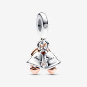 Charm Colgante Doble Campanas Boda
