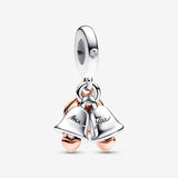Charm Colgante Doble Campanas Boda