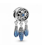 Atrapasueños Plumas Azules