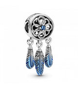 Atrapasueños Plumas Azules