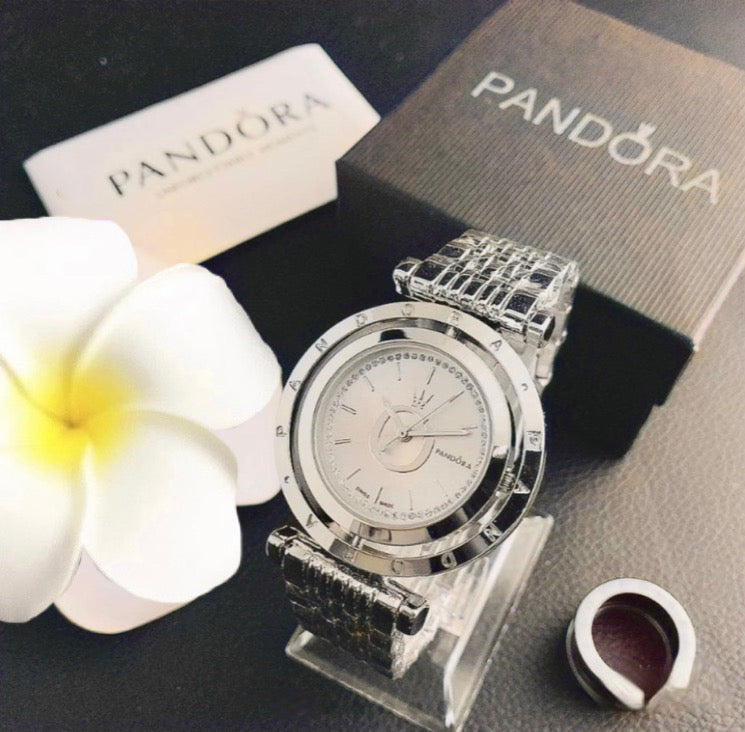 Reloj Pandora Plateado Completo