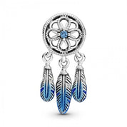 Atrapasueños Plumas Azules