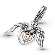 Charm del Club Pandora 2021 colgante Alas de Ángel y Corazón