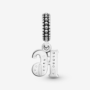 Charm colgante en plata de ley 16 Años de Amor