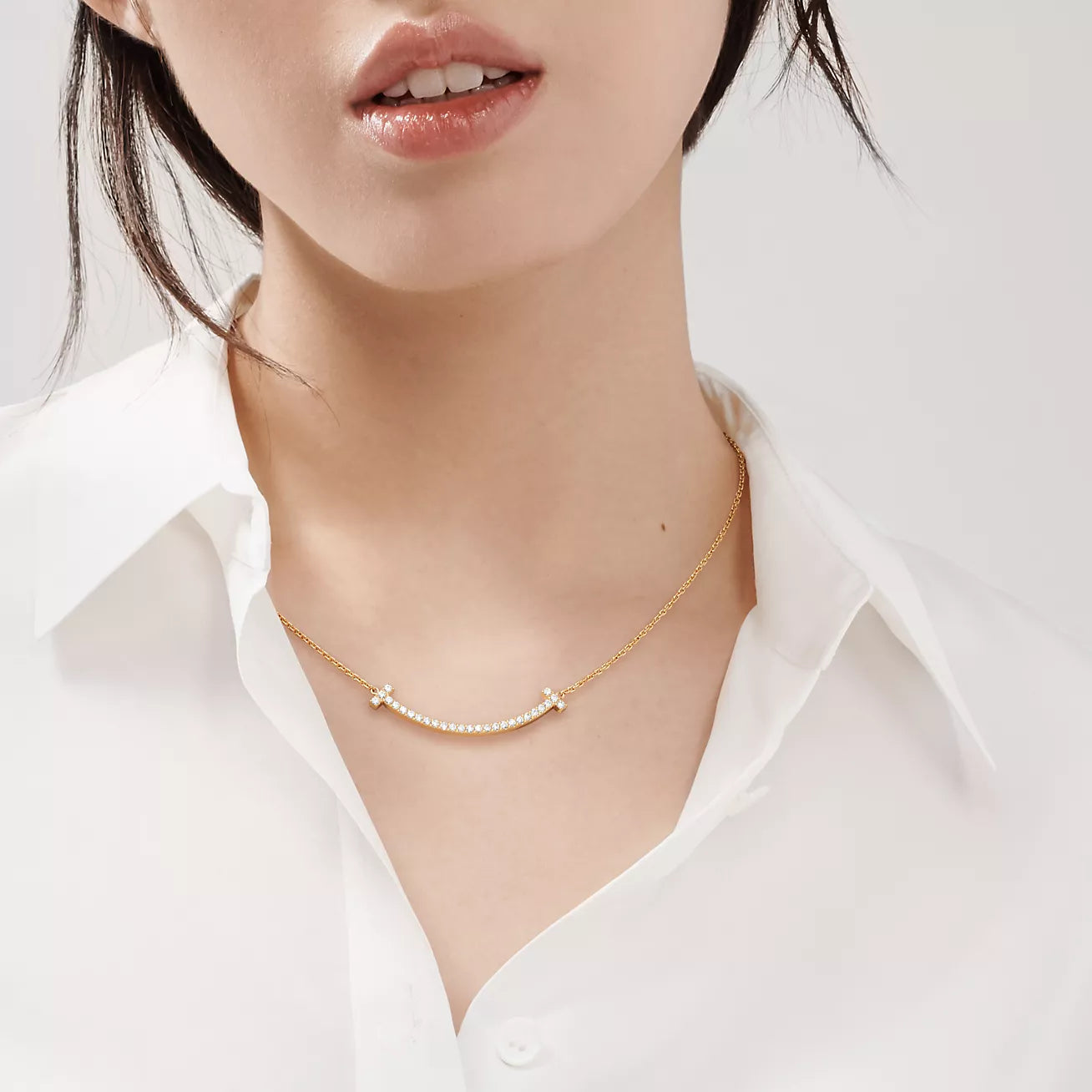 Collar Tiffany T Chapado en Oro