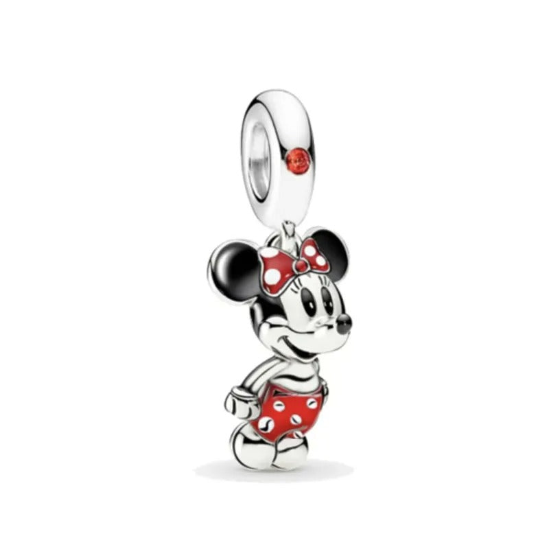 Charm Colgante Minnie Mouse con Vestido y Lazo de lunares de Disney